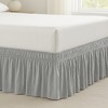 Lush Décor Gathered Ruffle Elastic Easy Wrap Around Bedskirt - 4 of 4