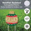 Big Dot of Happiness Ornaments - Outdoor Lawn Sign Decorations with Stakes - Holiday and Christmas Party Yard Display - 3 Pieces - 3 of 4