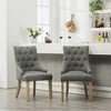 NicBex Vintage Upholstered  Button Tufted Dining Chairs Set of 2 with Nail Heads,Solid Wood Accent Chairs for Dining Room,Living Room - 4 of 4