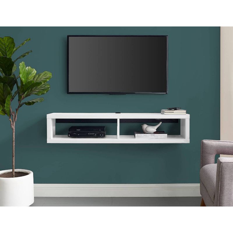 Wall Mounted Console TV Stand for TVs up to 50&#34; White - Martin Furniture, 3 of 6