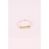 Slickblue Gold LOVE Cut-Out Ring, Smooth Band with Graphic Plate Detail, Romantic Jewelry Accent, 0.7" - 2 of 4