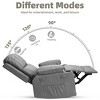 Oversized 27" Recliner Chairs with Heat and Massage - 360° Swivel Lazy Recliner Chair for Adults- Manual Rocking Chair with Cup Holder - 3 of 4