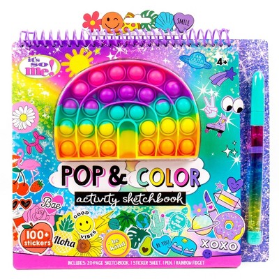 Fidget Poppit Kids Personalised Sketch Pad, Childrens Sketch Pad