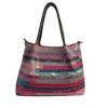 AmeriLeather Everly Rainbow Handbag – Printed Top Grain Leather, Pewter Hardware, Dual Handles, 17.5" Tote with Bonus Coin Purse - 2 of 4