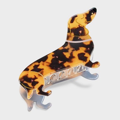 Dachshund Claw Hair Clip - Wild Fable™ Brown