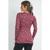 Hello Miz Women's Floral Tie Waist Long Sleeve Maternity Top - 3 of 4