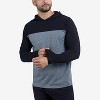 XRAY Mens Long sleeve Colorblock Hooded T-Shirt - 3 of 4