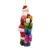 Kurt Adler 7-Inch Bellissimo Glass Santa With Gift Boxes Ornament - 2 of 4