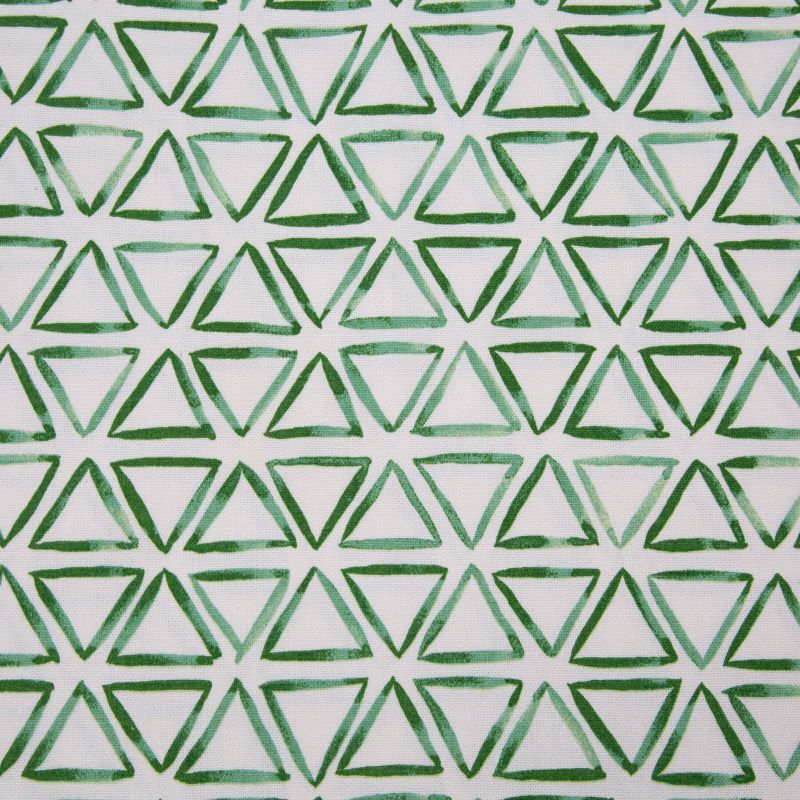Painted Triangles Verte Wicker Seat Cushion - Pillow Perfect, 4 of 5