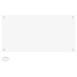 Unique Bargains Polyester Decorate DIY Blank Banners Signs with Hanging Rope - 1 of 4