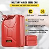 VEVOR Jerry Fuel Can, 5.3Gal/20L Portable Gas Can with Flexible Spout, Rustproof & Heat-Resistant Steel Fuel Tank for Cars, Trucks & Equipment, 2PCS - 3 of 4
