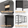 Fabric Dresser with 10 Storage Drawer for Bedroom,55" TV Stand with Power Outlet,Sturdy Metal Frame, Wood Tabletop for Guest Room, Closet, Entryway - 4 of 4