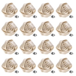Unique Bargains Handmade Men Suits Formal Boutonnieres Wedding Corsage Lapel Pin Flower Brooch Butterfly Buckle 16 Pcs Khaki - 1 of 4