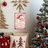 Vintage Christmas Wall Decor,Chrismas Santa Claus Decoration,Christmas Pink - 4 of 4