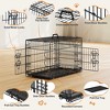 Yaheetech Metal Dog Crate for Small to Medium-Sized Dogs, Black - 4 of 4