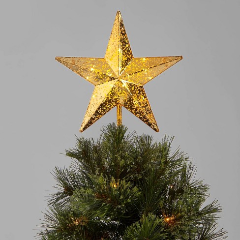 Gold Star Tree Topper with Gusset Canvas