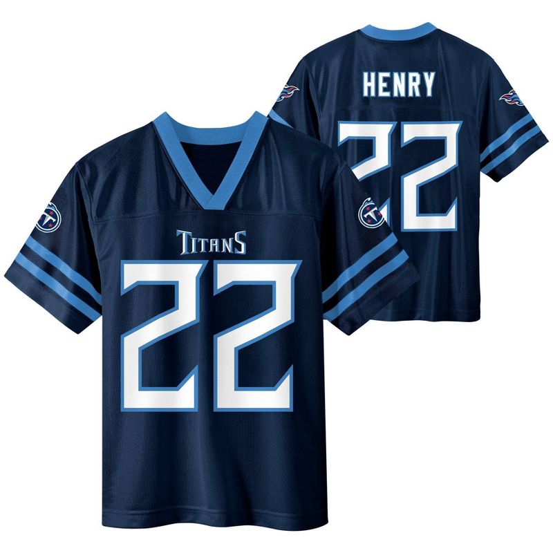 NFL Tennessee Titans Boys&#39; Short Sleeve Henry Jersey, 1 of 4