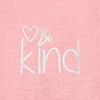 Dalix Be Kind Embroidered Cotton Relaxed Fit Short Sleeve Crewneck Tee Shirt Women - 4 of 4