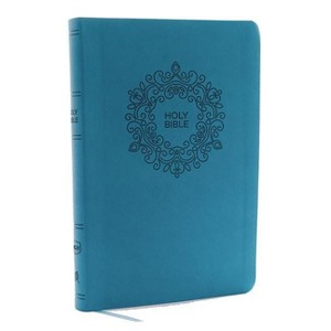 NKJV, Value Thinline Bible, Large Print, Imitation Leather, Blue, Red Letter Edition - by  Thomas Nelson (Leather Bound) - 1 of 1