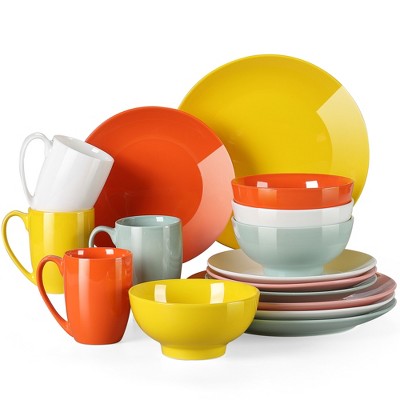 vancasso 16 Pieces Dinnerware Set Multicolor Sets For 4 People