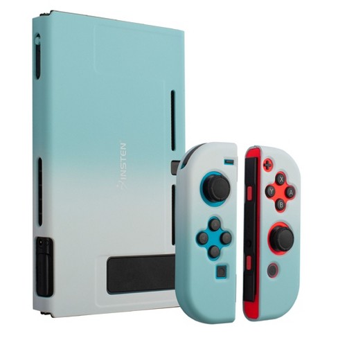 Insten For Nintendo Switch Dockable Protective Hard Case Cover Compatible With Nintendo Switch Console And Joycon White Blue Gradient Target