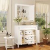YOOCOZZ Modern Bathroom Vanity with Three-Hole Ceramic Sink, Cabinets and Drawers - 3 of 4