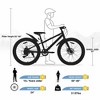 NAYSAYE Bicycles 24 Inch Fat Tire Mountain Bike 7 Speed for Boys and Girls for Beach and Snow, Blue, 64.17"*24.8"*35.04" - 4 of 4