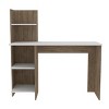 INFURNIC Desks Writing Desk with Four Shelves Spacious Surface and Modern Storage Design, Multicolored, 17.7"*47.2"*17.7" - 4 of 4