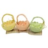 2.75 In Cracked Egg Ornament Set/6 Easter Nesting Grass Tree Ornaments - 2 of 4