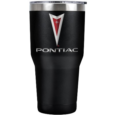 Pontiac Logo Steel Tumbler 30oz Coffee Travel Mug