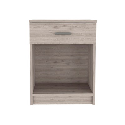 NicBex 18.6 inch Wide Nightstand with 1 Drawer,Modern Side Table with Metal Handle and Open Shelf,Bedside Table for Bedroom,Living Room