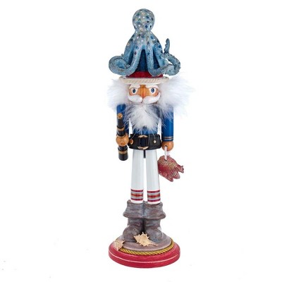 18-Inch Hollywood Seagull Coastal Nutcracker - Holiday Decor, Hand-Painted