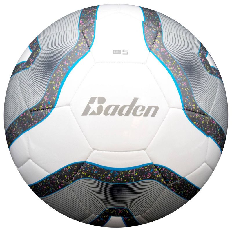 Baden Size 5 Team Soccer Ball - White/Gray/Blue, 1 of 4