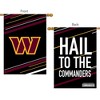Briarwood Lane Washington Commanders Slogan House Flag 28" x 40" - 2 of 2