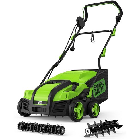 Swipesmith Electric Corded Lawn Mower 16-inch 15 Amp Walk-behind ...