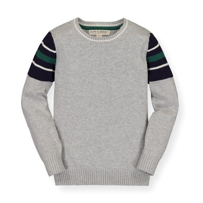 Hope & Henry Boys'  Cotton Crewneck Pullover Sweater, Infant