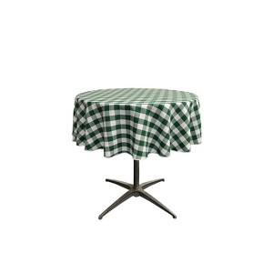 Slickblue Polyester Gingham Checkered Round Tablecloth - 1 of 1