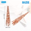 Unique Bargains Iron Durable Sturdy Light Artificial Flowers For Wedding Party DIY 56 Pcs - 2 of 4