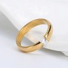 Wedding Band Ring for Women or Men Stainless Steel Crystal Ginger Lyne Collection - 3 of 4