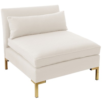 Armless Sectional Sofa Zuma White - designlovefest
