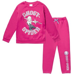 Marvel Spider-Gwen Girls Fleece Sweatshirt and Pants Set Little Kid to Big Kid - 1 of 4