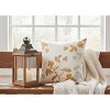 Tan Florals Decorative Pillow – Indoor Outdoor 18" by Manual Woodworkers and Weavers - 3 of 3