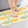 Unique Bargains Soft Plush Bath Mats Non-Slip Printing Quick Dry Reversible Microfiber Bathroom Mat - 2 of 4