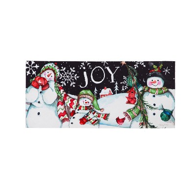 Evergreen Snowman Holiday Sassafras Switch Mat
