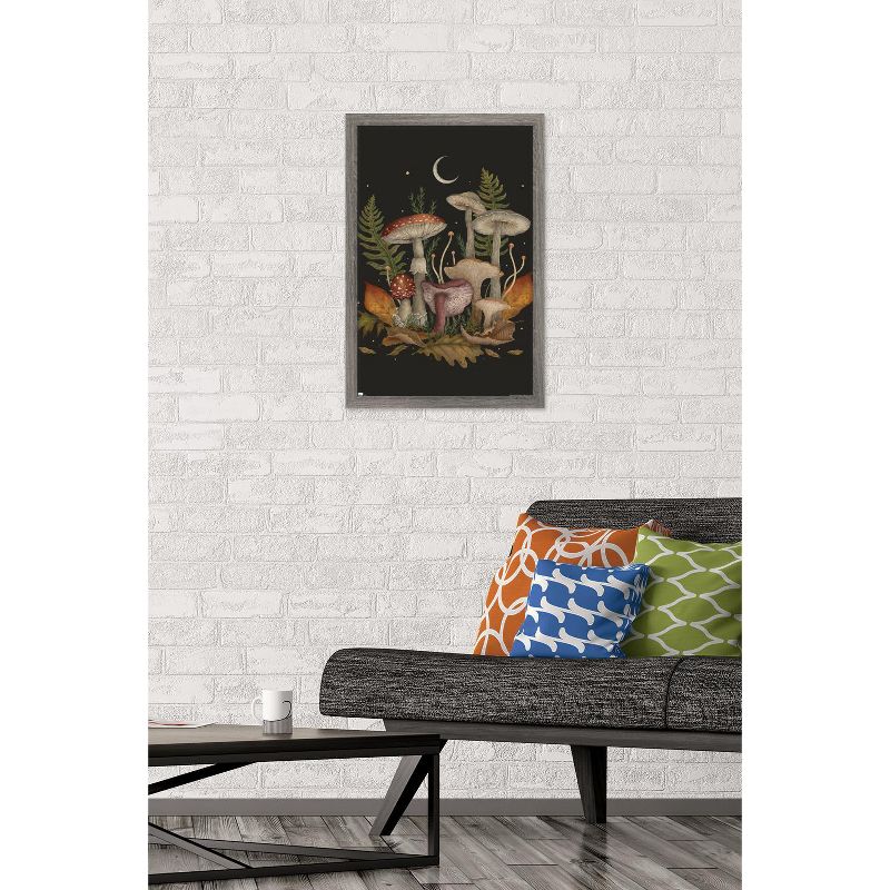 Trends International Episodic Drawing - Autumn Mushrooms Framed Wall Poster Prints, 2 of 7