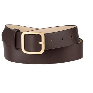 Allegra K Women Pin Buckle Belt Soft Wide Waist Belt Casual Dresses Jeans Pants 1 Pc - 1 of 4