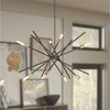 Progress Lighting Astra 8-Light Chandelier, Antique Bronze, Steel, Space-Age Design, Satin Brass Finish, No Shade - 4 of 4