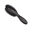 Bass Brushes Imperial Collection - Shine & Condition Hair Brush 100% Premium Natural Boar Bristles FIRM High Polish Acrylic Handle Full Oval Black - 4 of 4