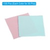 Unique Bargains Reusable Double-Sided Microfiber Jewelry Cleaning Cloth 100 Pcs - 3 of 4