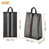 Unique Bargains Waterproof Durable Outdoor Travel Portable Shoes Bags with Zipper 3 Pcs - 2 of 4